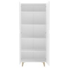 Guarda Roupa Solteiro Retrô 2 Portas  Preto