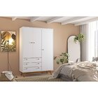 Guarda Roupa Solteiro Retro 3 Portas 3 Gavetas Versalhes  Bra