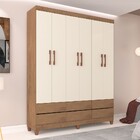 Guarda-roupa Solteiro Rio Verde 6 Portas 6 Gavetas Canelato R