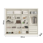 Guarda Roupa Solteiro Ripado 2 Portas  - Galati  Made Marcs