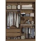 Guarda Roupa Solteiro Ripado 4 Portas 2 Gavetas Antony Com Es