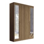 Guarda Roupa Solteiro Ripado 4 Portas 2 Gavetas Antony Com Es