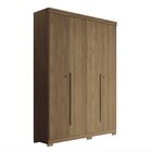 Guarda Roupa Solteiro Ripado 4 Portas 2 Gavetas Antony Com Pé
