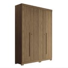Guarda Roupa Solteiro Ripado 4 Portas 2 Gavetas Antony Com Pé