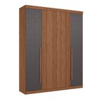 Guarda Roupa Solteiro Ripado 4 Portas 2 Gavetas Antony Jatobá