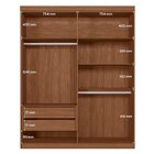 Guarda Roupa Solteiro Ripado 4 Portas 2 Gavetas Antony Jatobá