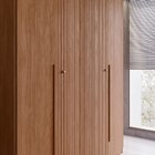 Guarda Roupa Solteiro Ripado 4 Portas 2 Gavetas Antony Jatobá