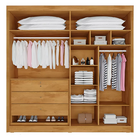 Guarda Roupa Solteiro Ripado 4 Portas 3 Gavetas - Potente-per