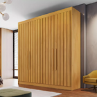 Guarda Roupa Solteiro Ripado 4 Portas 3 Gavetas - Potente-per