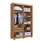 Guarda Roupa Solteiro Ripado 4 Portas Com Pés Flórida Faimec