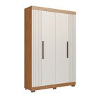 Guarda Roupa Solteiro Ripado 4 Portas Com Pés Flórida Faimec