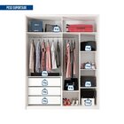 Guarda Roupa Solteiro Ripado Com Espelho 4 Portas 3 Gavetas E