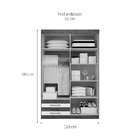 Guarda-roupa Solteiro Roma 4 Pt 2 Gv Ipê