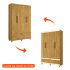 Guarda-roupa Solteiro Romeu Flex 4 Pt 2 Gv Mel