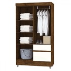 Guarda-roupa Solteiro San Diego 4 Portas 2 Gavetas Imbuia/cha