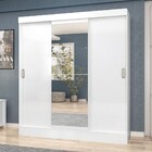 Guarda-roupa Solteiro San Marino 3 Portas 2 Gavetas Com Espel