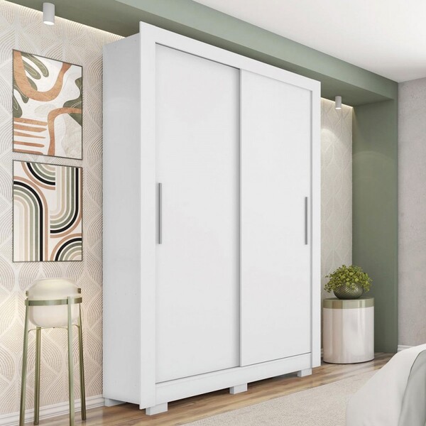 Guarda-roupa Solteiro Santiago 2 Portas 8002200226 Branco - C