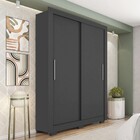 Guarda-roupa Solteiro Santiago 2 Portas 8002200226 Preto - Ca