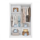 Guarda-roupa Solteiro Santiago 2 Portas Branco - Caemmun