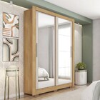 Guarda-roupa Solteiro Santiago 2 Portas Com Espelho Flex Lami
