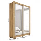 Guarda-roupa Solteiro Santiago 2 Portas Com Espelho Flex Lami