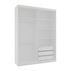 Guarda-roupa Solteiro Sartori 2 Portas 3 Gavetas 100% Mdf Bra