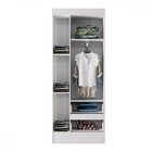 Guarda-roupa Solteiro Sartori 3 Portas 2 Gavetas  Branco - Pn