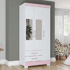 Guarda Roupa Solteiro Sensi 3 Portas E 2 Gavetas Flex Com Esp