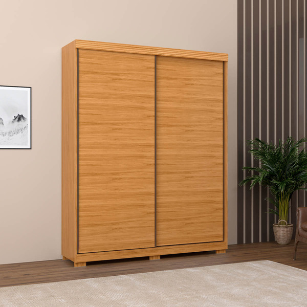 Guarda-roupa Solteiro Sierra Camaru 2 Portas De Correr E 3 Ga