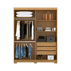 Guarda-roupa Solteiro Sierra Camaru Pérola 2 Portas De Correr