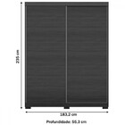 Guarda-roupa Solteiro Sintra 2 Portas 3 Gavetas Camaru/perola