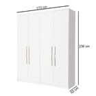 Guarda Roupa Solteiro Slow Motion Spazio F08 Branco - Mpozena