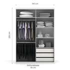 Guarda-roupa Solteiro Smart 2 Pt Branco