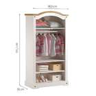 Guarda-roupa Solteiro Smile 2 Pt Creme E Carvalho