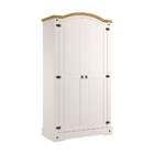 Guarda-roupa Solteiro Smile 2 Pt Creme E Carvalho