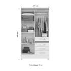 Guarda-roupa Solteiro Sobral 4 Pt 4 Gv Castanho Wood