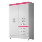 Guarda-roupa Solteiro Sobral Flex 4 Pt 4 Gv Branco