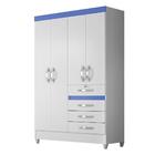 Guarda-roupa Solteiro Sobral Flex 4 Pt 4 Gv Branco