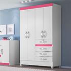 Guarda-roupa Solteiro Sobral Flex 4 Pt 4 Gv Branco