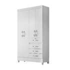Guarda-roupa Solteiro Sobral Flex 4 Pt 4 Gv Branco
