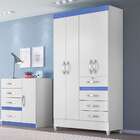 Guarda-roupa Solteiro Sobral Flex 4 Pt 4 Gv Branco