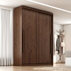 Guarda Roupa Solteiro Splendido 100% Mdf 2 Portas De Correr 3