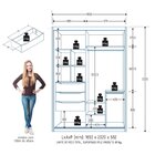 Guarda Roupa Solteiro Splendido 100% Mdf 2 Portas De Correr 3