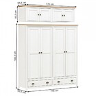 Guarda-roupa Solteiro Stonehenge 8 Portas 2 Gavetas Madeira M