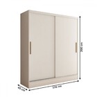 Guarda-roupa Solteiro Swift 2 Portas 2 Gavetas Branco - Panor