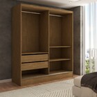 Guarda-roupa Solteiro Swift 2 Portas 2 Gavetas Cinamomo - Pan