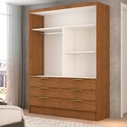 Guarda-roupa Solteiro Taylor 2 Portas De Correr 6 Gavetas Com