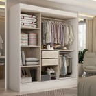 Guarda-roupa Solteiro Toledo 3 Portas Espelhadas 2 Gavetas Br