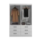 Guarda-roupa Solteiro Treviso 4 Pt 6 Gv Branco