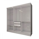 Guarda-roupa Solteiro Triunfo 3 Portas 2 Gavetas Com Espelho